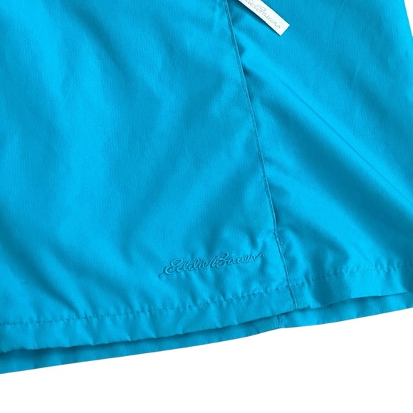 Eddie Bauer Full Zip Water-Resistant Hooded Windbreaker Jacket Teal Blue Mens XL - Picture 3 of 5